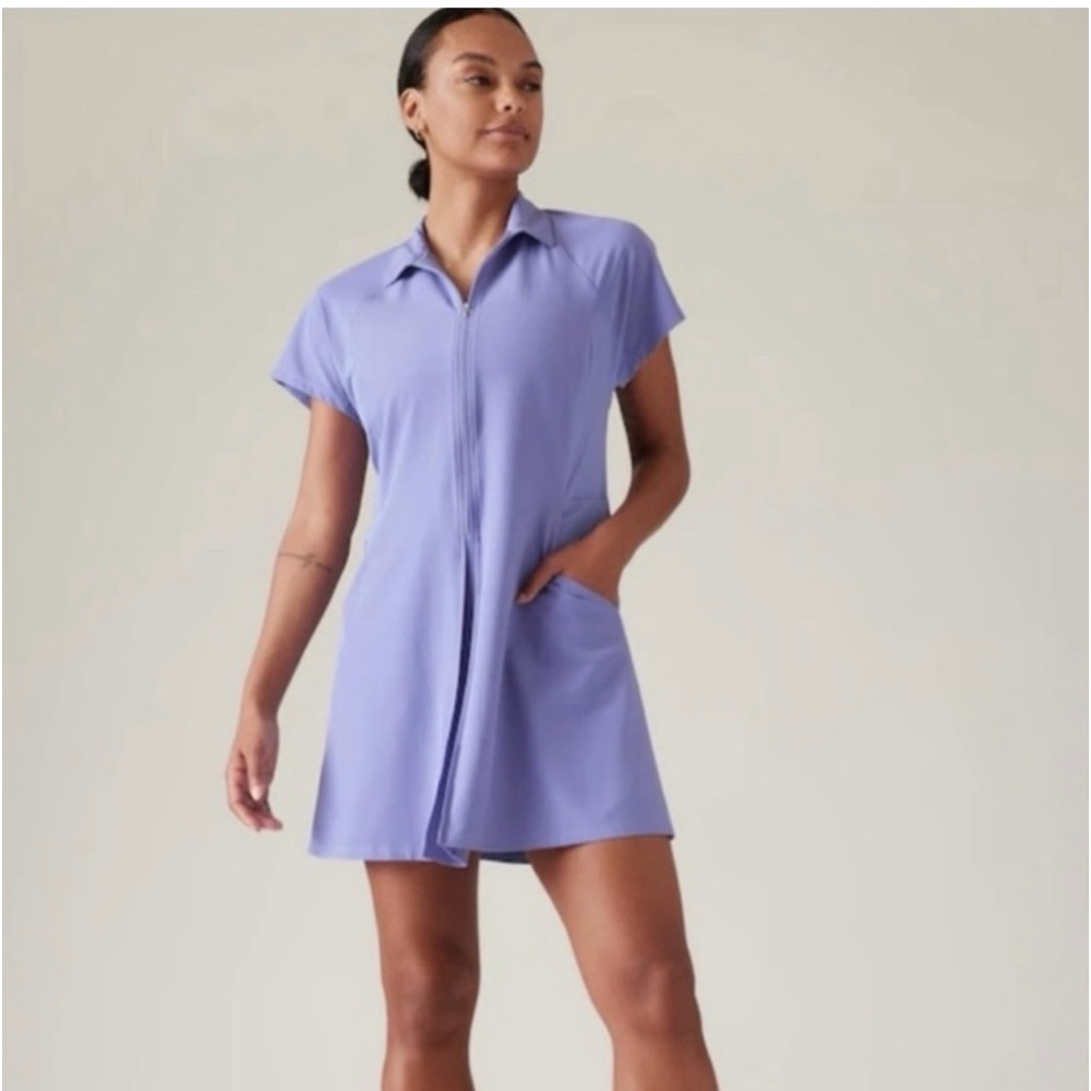 Athleta Fairway Athletic Golf Dress Dark Adonis Blue